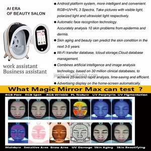 Analizador de piel Facial 12 Analizar imágenes Analizador de piel Máquina Facial 3D Escáner HD <span class=keywords><strong>Dermatoscopio</strong></span> para productos de belleza para el cuidado personal - Product Image 2