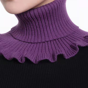 HZO-23082 <strong>Detachable</strong> <strong>Collars</strong> for Women Ruffled Turtleneck Dickey <strong>Collar</strong> Winter Mock Blouse Turtle Neck False <strong>Collar</strong> - Product Image 6