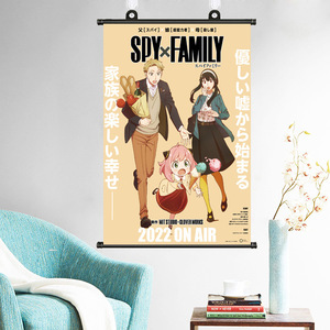 Décoration murale enroulable en plastique/aluminium écologique avec personnages d'anime <span class=keywords><strong>SPY</strong></span> X <span class=keywords><strong>FAMILY</strong></span>, design personnalisé, décoration d'intérieur, art - Product Image 3