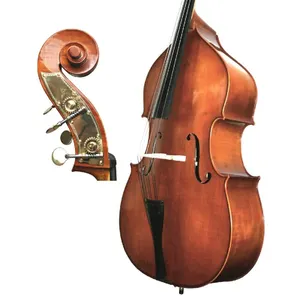 Figura de cuerpo de arce de doble bajo, barniz de alcohol aplicado a mano, diapasón de ébano, cabezal de máquina Chapado en latón, 3/4 - Product Image 1