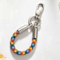 Mini-Tasche mit Handyband, Kleiner Anhänger, Auto-Schlüsselanhänger, Wasserbecher, Handgeknüpfter Knoten, Geflochten