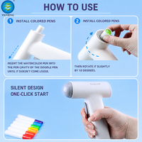 Stylo aérographe électrique pour enfants, ensemble artistique rechargeable, marqueur pulvérisateur lavable, jouet créatif de dessin et d'artisanat DIY pour enfants