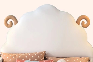 Lit enfant moderne Princesse Mouton, design château minimaliste, cadre de lit simple pour filles, garçons, décoration de chambre d'enfant - Product Image 6