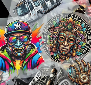 Transferts thermiques de dessins animés de haute qualité, imperméables et lavables, pour impression par transfert sur t-shirts et casquettes, vente en gros pour usines. - Product Image 3