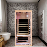Sauna de Infrarrojos Lejanos Individual para Interiores con Panel de Calentamiento de Carbono, Precio de Fábrica, para Uso Doméstico