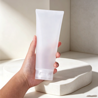 Offre Spéciale – Tube Cosmétique Vide en PP Transparent Givré de 100g/200g avec Bouchon à Vis de 13-15,9 mm de Diamètre pour Lotion Corporelle, Nettoyant Visage et Soin des Mains