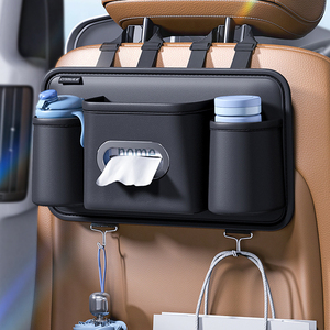 Rücksitz-Organizer mit Getränkehaltern Multifunktionaler Auto-Rücksitz-Organizer Hängende Leder-Aufbewahrungstaschen - Product Image 5