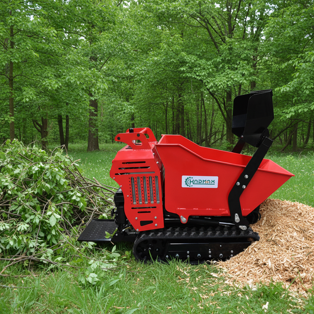 500kg Mini Dumper with Loader Crawler Transporter Hydraulic Mini Truck Dumper