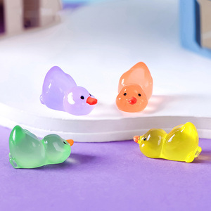 Mini 2.2cm lucu bebek miniatur Resin kristal kerajinan aksesoris bercahaya peri taman pot bunga kolam rumput dekorasi - Product Image 2
