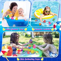 Canardons en plastique à presser qui changent de couleur avec logo personnalisé, jouets de bain et de plage pour bébés, remplissage de panier de Pâques, mini-canards