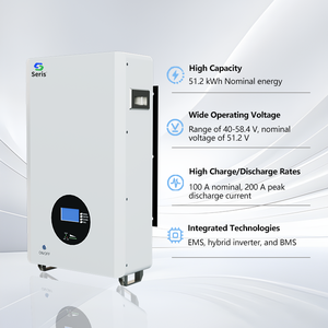 48V 51.2V 300AH Lithium Ion Lifepo4 <strong>Battery</strong> Can 48V 10AH 200AH 5Kwh 10Kwh 15Kwh 20Kwh 30KWH Solar Panel <strong>Batteries</strong> Pack System - Product Image 3