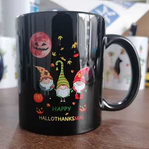 Mug en céramique blanc DIY, motif photo personnalisé, fonction de changement de couleur, design créatif, origine Chine, image et logo personnalisés disponibles - Product Image 3