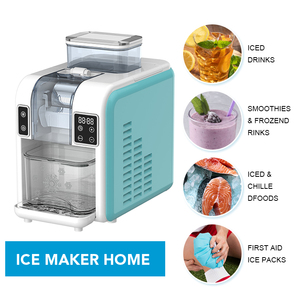 SOHEF Machine à glaçons et smoothies électrique intelligente 2-en-1 avec commande tactile et auto-nettoyage pour usage hôtelier - Product Image 5