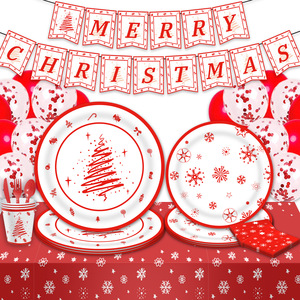 Wholesale Tableware Set Christmas Party Supplies <strong>Disposable</strong> <strong>Plate</strong> - Product Image 2