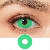 Livraison Gratuite – Nouvelles Lentilles de Contact Colorées Psyeche Lumineuses 17mm – Lentilles Annuelles Souples à Effet UV