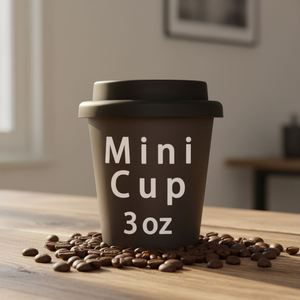 แก้วสองชั้นขนาด 3 ออนซ์ ใช้ซ้ำได้ ย่อยสลายได้ พร้อมที่กดกาแฟแบบเร็ว สำหรับใส่กากกาแฟ ใช้เป็นแก้วน้ำ - Product Image 1