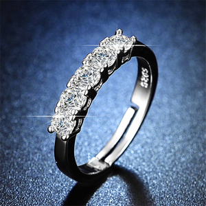 Atacado moissanite joia 1ct clássico casamento noivado anel diamante para mulheres - Product Image 1