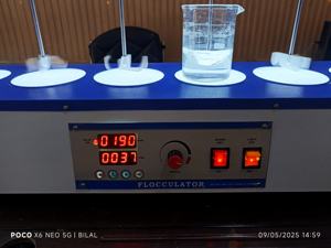 Amaze Laboratory Digital Flocculator With 6 <b>Jar</b> Capacity LED Display 220V Power And IP55 Protection For <b>Water</b> Effluent Testing - Product Image 3