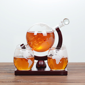 Hiện đại Whisky <span class=keywords><strong>Decanter</strong></span> với hải lý bản đồ thiết kế-Pha lê rõ ràng chai rượu vang cho những người đam mê món quà - Product Image 6