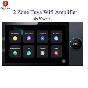 10 Zoll Tuya App Fernbedienung Smart Home 2-Zonen Mini-Verstärker Audio Smart Wandempfänger Verstärker mit Drehregler Zigbee Gateway - Product Image 3