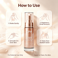 Huile scintillante pour le corps Rose Gold Natural Glow Luminizer
