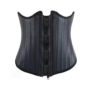 Corsetto Modellante in Lattice Senza Spalline con Chiusura a Zip, 25 Stecche in Acciaio, Doppia Compressione, Forma a W, per Sport - Product Image 1