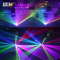 GEVV Laser de Scène Professionnel Haute Puissance Pleine Couleur RGB 15W 20W Contrôle DMX512 ILDA Animation Lumière Laser