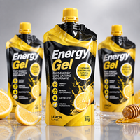 Sachet souple personnalisé pour boisson protéinée, supplément énergétique en gel, emballage liquide pour la nutrition sportive