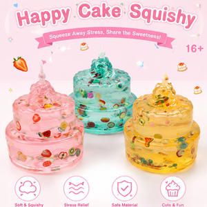 New Arrival Soft Cake Squeeze Toy Maltose Sensory <b>Fidget</b> Toy Colorful Dessert Squishy Slow Rebound Novelty Gift - Product Image 1