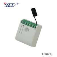 Receptor Inalámbrico Universal AC/DC de un Canal y Gran Memoria YET477PC, Código Fijo, Código de Aprendizaje, Código Variable para Abridor de Puerta de Garaje