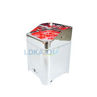 6X18W Argent Chrome batterie puissance sans fil led par lumière rgbwauv 6in1 uplight