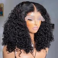 Perruque de Luxe Glueless en Cheveux Humains Bruts Vague Vietnamienne, Densité 250, Lace Frontale HD 4x4 5x5, pour Femmes Noires – Perruque Lace Front Économique