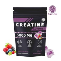 Gummies de créatine sans sucre en gros, électrolytes et antioxydants, à la créatine monohydrate