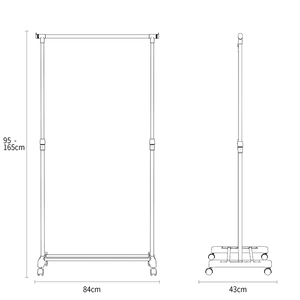 Hot Selling Metal Single-Pole Foldable Detachable Stackable Coat Hanger Cloth <strong>Clothing</strong> Rack <strong>Stand</strong> <strong>for</strong> Bathroom <strong>for</strong> Shops - Product Image 2