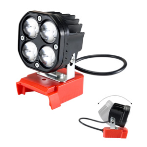 Luz LED Portátil para Exteriores con Carcasa de ABS, Compatible con Batería M18, 40W 6000LM, Linterna con Protección de Bajo Voltaje - Product Image 1