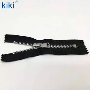 KYY Wholesale Factory Direct Sale Custom 5# Close-end Half Metal Zipper Garment Shirt Accessories Metal Zipper Strip