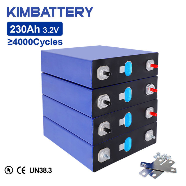 For Premium 230Ah LiFePO4 Battery Cell 3.2V Grade a Home Battery for Solar RV EV UPS Systems with 4000 Cycles & 5-Year Warranty
