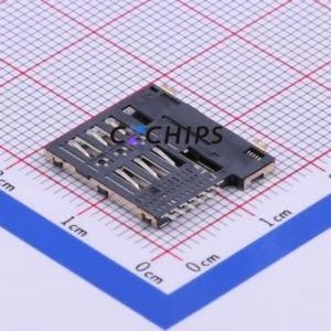 XKSIM-002-P6 SIM Card Connector SMD Connector Self-Return Type Micro SIM Card Card Holder 1.35mm - Product Image 2
