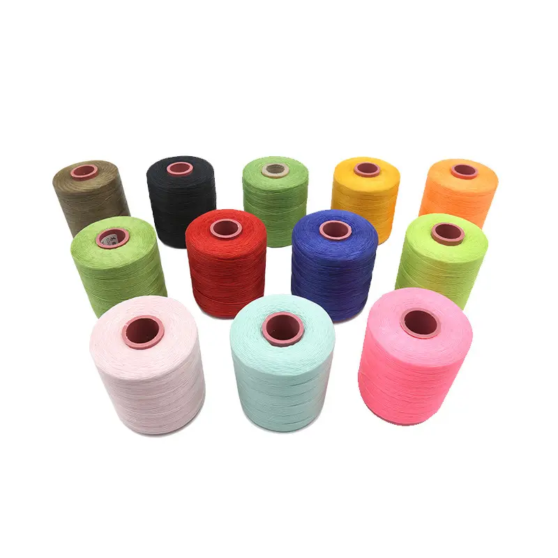 Wholesale Custom Colors DIY Handmade Polyester 210D 250m Leather Sewing 1ミリメートルFlat Wax Thread