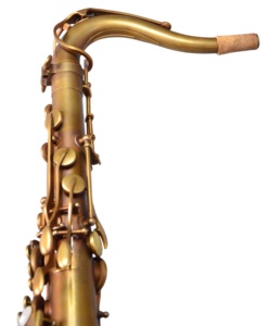 <span class=keywords><strong>Saxophone</strong></span> <span class=keywords><strong>ténor</strong></span> HUAYUN en laiton massif, boutons en nacre blanche, cuivre nu, production OEM <span class=keywords><strong>vintage</strong></span>, pour orchestre. - Product Image 2