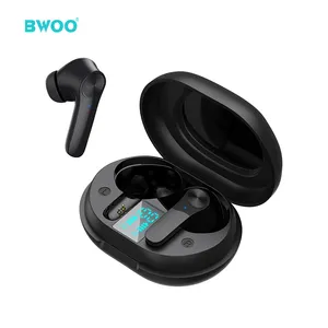 BWOO नई डिजाइन मिनी tws handsfree इयरफ़ोन पीसी + abs सामग्री प्रकार सी में कान वायरलेस headphones