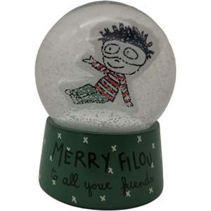 Fabbrica di porcellana souvenir decorativi di natale con sfera di cristallo ornamenti <span class=keywords><strong>da</strong></span> tavolo personalizzato globo di neve regalo di compleanno per bambini - Product Image 3