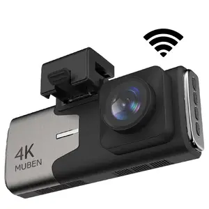 Câmera de filmagem automotiva 4k 4 polegadas, câmera automotiva preta, 4k, suporte wi-fi, gps, fhd, 2160p, gravador de vídeo, com visão traseira e visão noturna