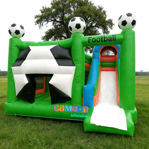 Cheap Eco-Friendly Waterproof Inflatable Sports Castle Combo Slide Bouncer Soccer Bounce <b>House</b> <b>Jumping</b> Bouncer for Kids Party - Product Image 3