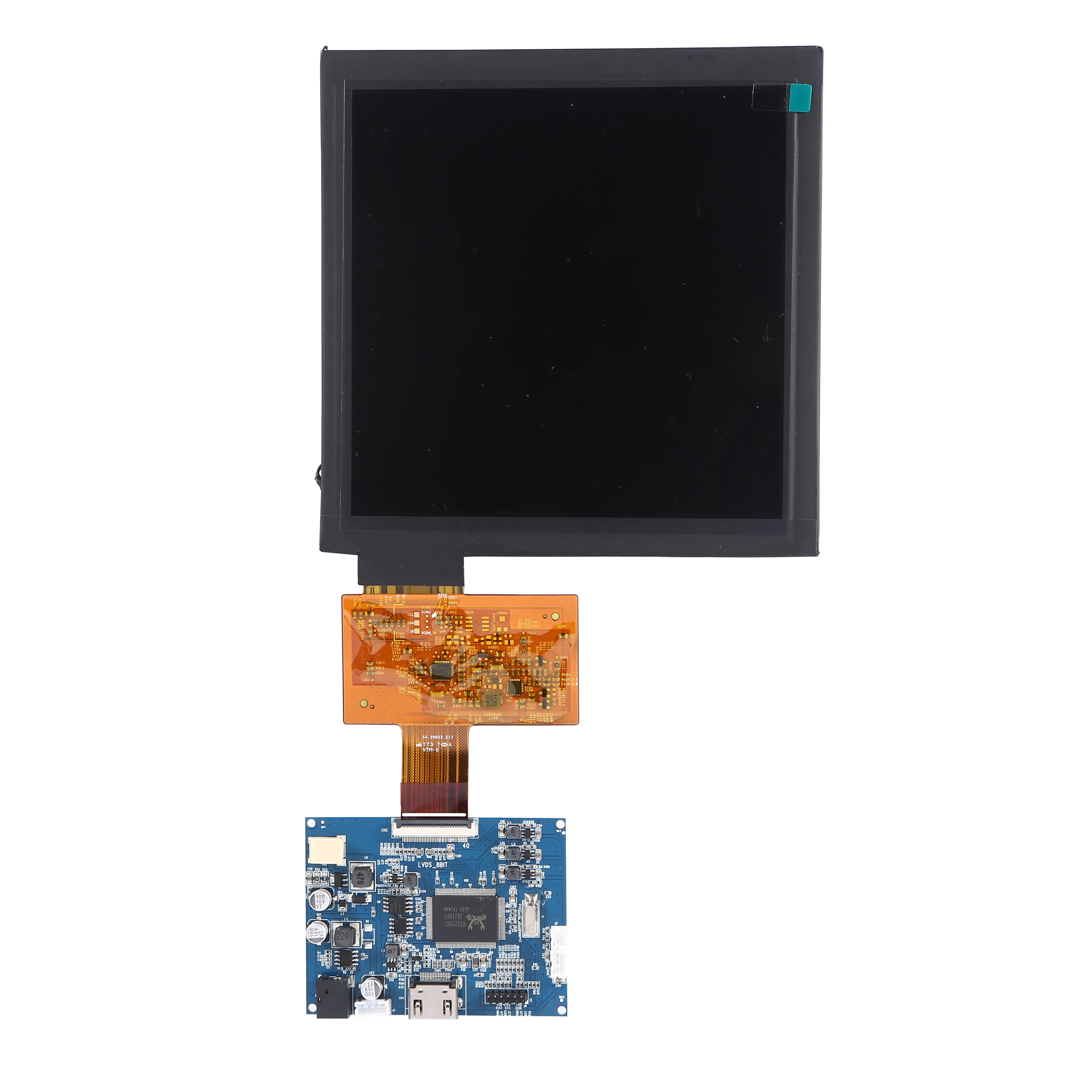 High quality 7 inch 720*720 500nits Square IPS TFT LCD display with driver board