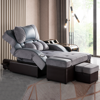 Table de massage électrique moderne et polyvalente, inclinable, avec bain de pieds en acier inoxydable, sauna, physiothérapie, pour salon commercial