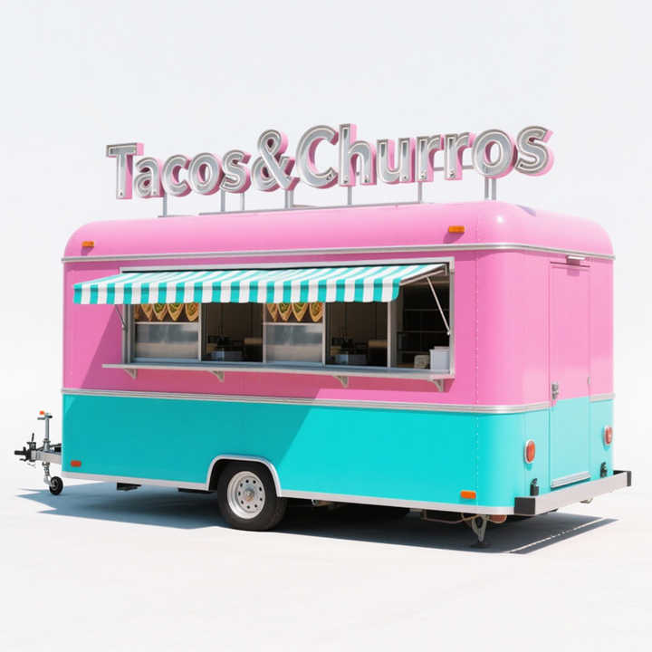 Basic Essential Equipped Entry Level Food Trailer Powerful Engine ...