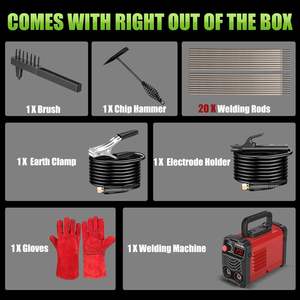 Machine à souder COROTC, nouvelle génération, démarrage à chaud, arc force, anti-adhésif, soudage lisse, protection contre les surintensités, 4,5 kW, 120 A, moteur AC, ensemble d'accessoires, États-Unis - Product Image 6
