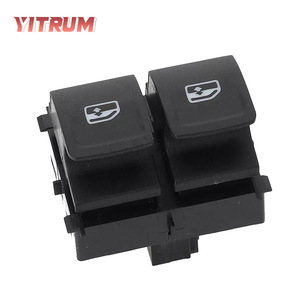 Interruptor de elevalunas eléctrico para coche YITRUM, 12V, negro, doble control, para Volkswagen Golf MK7, interruptores automáticos - Product Image 1