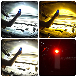 ไฟ LED ทำงานแบบชาร์จ USB ได้ พร้อมแม่เหล็ก COB แสงแบบกระจาย สำหรับซ่อมยานยนต์ ใช้ในอุตสาหกรรม โหมดแสงสีแดง - Product Image 1